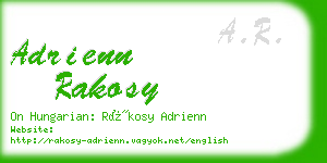 adrienn rakosy business card